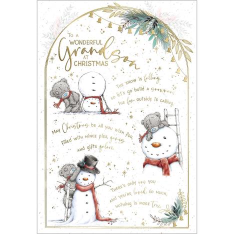 Wonderful Grandson Verse Me to You Bear Christmas Card £3.59